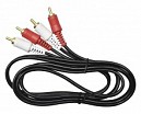 CABLE AUDIO 2 PLUG RCA X 2 PLUG RCA 1.5MT S-GRUESO