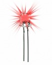 DIODO LED 10mm ALTO BRILLO TRANSPARENTE ROJO