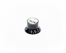 PERILLA DE VOLUMEN P/GUIT PLASTICO NEGRO/PLATEADO X 4P