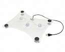 VENTILADOR P/LAPTOP TRASNPARENTE C/LUZ AZUL
