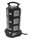 REGLETA T/TORRE 3 PISOS/11 TOMAS/2 USB BLANCO 1.7MT