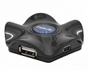 CONCENTRADOR USB HUB 4 PUERTOS NEGRO