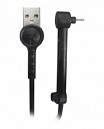 CABLE USB MACHO X MICRO USB C/SOPORTE NEGRO 1MT