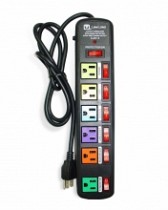 REGLETA 6 TOMAS C/SUPRESOR VOLTAGE GRANDE