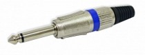 PLUG 6.3 MONO METALICO AZUL CALIDAD
