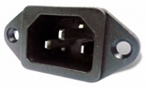 JACK CHASIS P/CABLE DE PODER 3 PINES 15 Amp