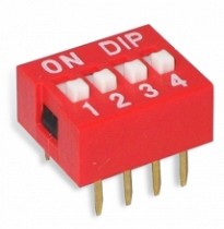 DIP SWITCH DE 4 PINES