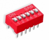 DIP SWITCH DE 6 PINES