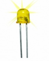DIODO LED 10mm ALTO BRILLO AMARILLO