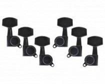 CLAVIJERO P/GUITARRA 3PCS X LADO NEGRO X 6P