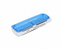 LECTOR USB P/MEMORIAS UNIVERSAL AZUL