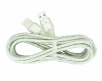 CABLE USB MACHO X USB MACHO TRANSP. 5MT
