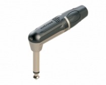 PLUG 6.3 MONO METALICO NEGRO-NIQUELADO TIPO L