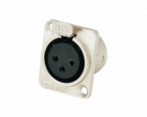 JACK CANON (XLR) CHASIS METALICO NIQUELADO
