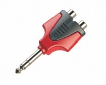 ADP. 2 JACK RCA X PLUG 6.3 ST SOLIDO