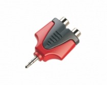 ADP. 2 JACK RCA X PLUG 3.5 ST SOLIDO