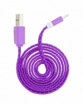 CABLE USB MACHO X MICRO USB PURPURA 1MT