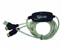 CABLE USB MACHO X 2 PLUG MIDI (IN-OUT)