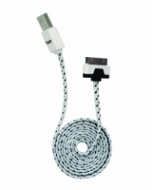 CABLE USB MACHO X PLUG IP4/IPAD/IPPOD BLANCO 1MT