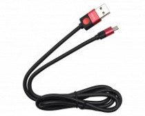 CABLE USB MACHO X MICRO USB REFORZADO NEGRO 1MT