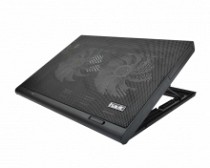 VENTILADOR X2 P/LAPTOP C/LUZ/INCLIN. METAL