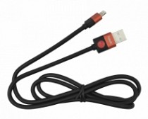 CABLE USB MACHO X LIGHTNING IP6/IP7/IPAD NEGRO 1MT