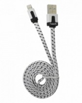CABLE USB MACHO X LIGHTNING IP5/IP6/IPAD BLANCO 1MT