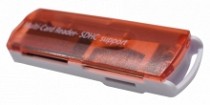 LECTOR USB P/MEMORIAS UNIVERSAL ROJO