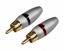 PLUG RCA METALICO PLATEADO R/N CALIDAD