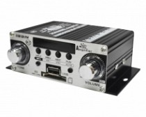 AMPLIF. MINI USB/SD/FM/BLT 200W 2CH