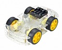 CHASIS CARRO ROBOT 4 RUEDAS C/MOTOR
