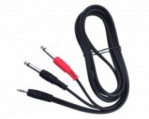 CABLE AUDIO 1 PLUG 3.5 ST X 2 PLUG 6.3MN 1.8MT S-G