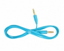 CABLE AUDIO 1 PLUG 3.5 ST X LADO PLANO AZUL 1.5MT