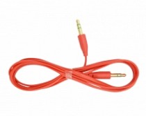 CABLE AUDIO 1 PLUG 3.5 ST X LADO PLANO ROJO 1.5MT
