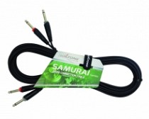 CABLE AUDIO 2 PLUG 6.3 MN X 2 PLUG 6.3 MN 1MT