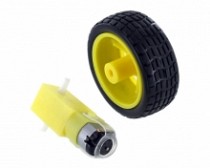 MOTO-REDUCTOR 3-6V C/RUEDA 66MM