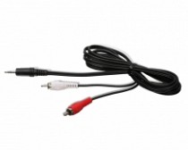 CABLE DISCMAN 2 PLUG RCA X 1 PLUG 3.5 ST 1.8MT S-G