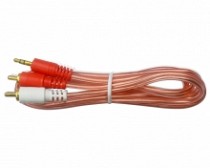 CABLE DISCMAN 2 PLUG RCA X 1 PLUG 3.5 ST 3MT TRANS