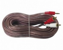 CABLE DISCMAN 2 PLUG RCA X 1 PLUG 3.5 ST 12MT TRAN