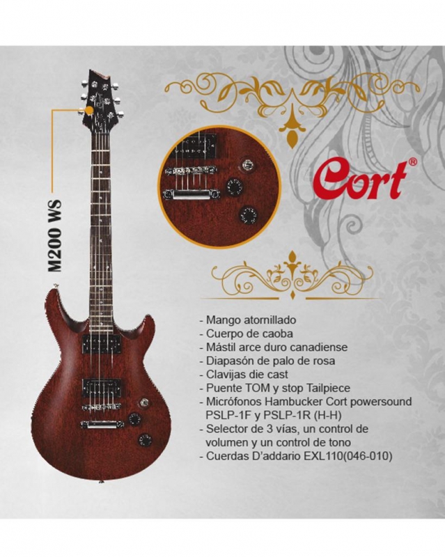 Velasco | Sonido y Electrónica - GUITARRA ELECTRICA SERIE M NOGAL SATINADO
